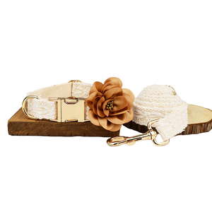 Set <span class=keywords><strong>Pettorina</strong></span> e Guinzaglio per Cani in Pizzo Carino, Taglie S-XL, Collari per Animali Domestici Piccoli e Medi, Accessorio con Fiocco - Product Image 6