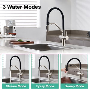 Stainless Steel Filter in 1 Sparkling with Drinking Water 3 Way Kitchen Faucet Mixer Tap - Product Image 3