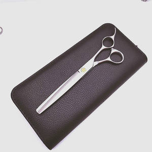 Tijeras de peluquería canina de grado profesional de 7 pulgadas para recortar el pelo suave de perros, tijeras de belleza para cortar el pelo esponjoso, acero 440C - Product Image 5