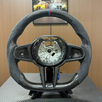 Volant sport en cuir personnalisé en fibre de carbone véritable pour BMW CS 2024 M3 F30 G20 G30 E60 E46 E90 M5 F10