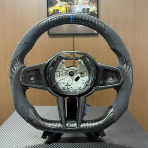Volante Deportivo de Fibra de Carbono Real Personalizado para <span class=keywords><strong>BMW</strong></span> <span class=keywords><strong>CS</strong></span> 2024 <span class=keywords><strong>M3</strong></span> F30 G20 G30 E60 <span class=keywords><strong>E46</strong></span> E90 M5 F10, Volante Deportivo de Cuero - Product Image 6
