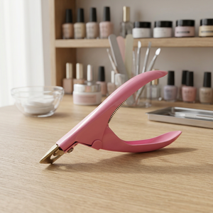 Coupe-ongles professionnel ASAP en acier inoxydable rose poudré, pour faux ongles, usage en salon, façonneur d'ongles français - Product Image 4