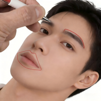Stylo marqueur professionnel pour sourcils, en plastique, imperméable, blanc et rose, pour microblading, maquillage permanent, fournitures de tatouage