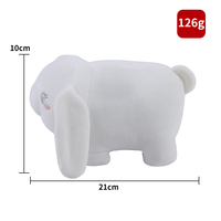 Boneka Kelinci Gemuk Telinga Panjang, Mainan Hewan Isi Dakron Lembut dan Halus, Ukuran Kustom, Produsen OEM ODM, Grosir Partai Besar