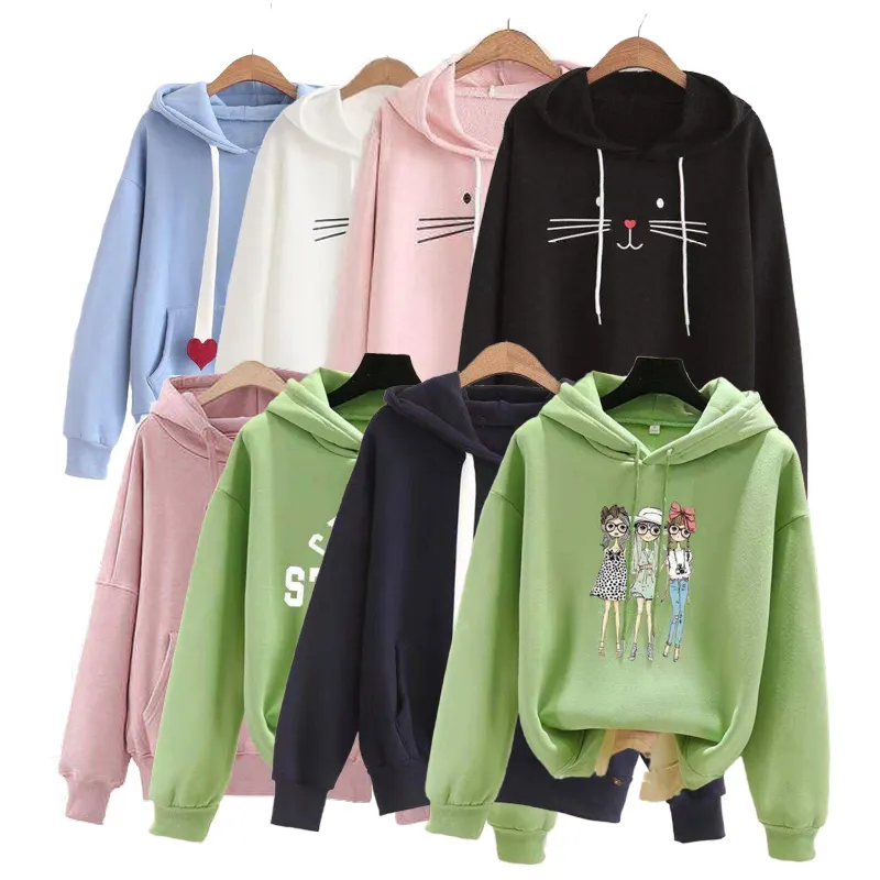 Nette benutzer definierte trend ige Hoodies Übergröße d für Mädchen süße Teenager Hoodie Sweatshirt modische Hoodie s für Mädchen