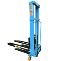 Chariot élévateur électrique portable pour la logistique, chariot élévateur à palettes mobile de 1 tonne