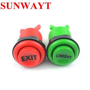 Botón Pulsador Cóncavo de 33 mm Estilo Americano para Máquinas Recreativas, Botón de Crédito/Salida/Moneda/Encendido - Product Image 2