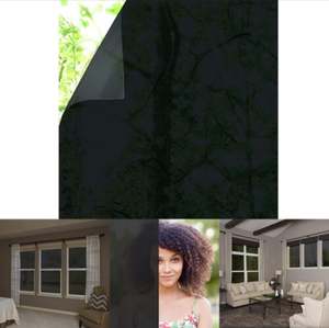 <span class=keywords><strong>Film</strong></span> adhésif statique Jinyi, occultant, noir givré, protection de la vie privée, réutilisable, amovible, décoration DIY pour la maison, le bureau, la salle de bain - Product Image 3
