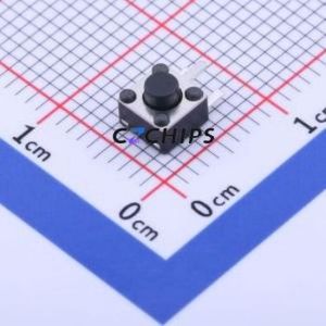 GT-TC073B-H040-L1 Tactile Switch Through hole Component (THT) Switch Single Pole Single Throw Round Button 2.5N Through Hole - Product Image 1