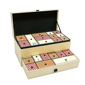 Premium 25 Drawer <b>Christmas</b> Advent Calendar <b>Box</b> with Lid and Drawer Rigid Cardboard Empty Mystery Blind <b>Box</b> for Wholesale - Product Image 1