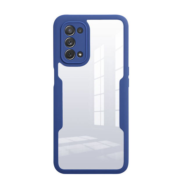 Wholesale Double Sided 360 Full Protection Transparent Phone Case Mobile Phone Cover with Screen Protector for OPPO A74 5G