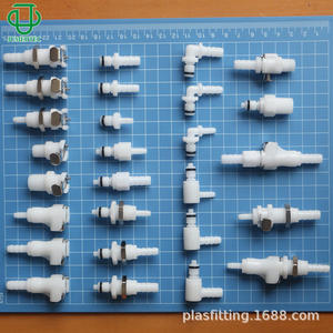 Acoplamiento Rápido de Plástico POM Serie M de JUMEDTEC, Conector en Codo Macho de 3.2-6.4mm para Tuberías Industriales, Médicas y Alimentarias - Product Image 1