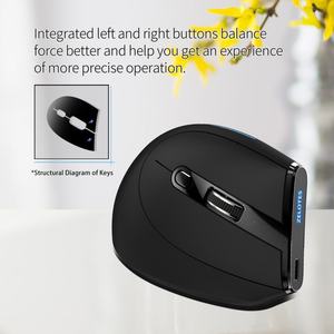 Souris verticale ergonomique rechargeable USB LED rétroéclairée pour droitier <span class=keywords><strong>ZELOTES</strong></span> F-36A, souris sans fil 2.4G pour ordinateur portable - Product Image 4