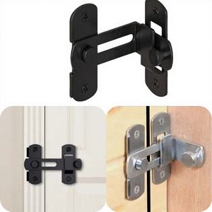 Serrure de meuble en acier inoxydable 360° pour porte coulissante de grange, armoire à vin et placard - Déverrouillage sans clé par mot de passe - Design moderne - Product Image 1