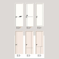 Portes intérieures de chambre à coucher en MDF à isolation acoustique, finition moderne, haute stabilité, pour l'approvisionnement en gros aux promoteurs immobiliers et appartements