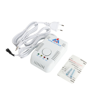 ปลั๊ก EU 220V เสียงเตือน 85dB อุปกรณ์ตรวจจับการรั่วไหลของน้ำ, ตัวควบคุมวาล์วขนาด 1/2 นิ้ว พร้อมเซ็นเซอร์น้ำยาว 1.4 เมตร - Product Image 2