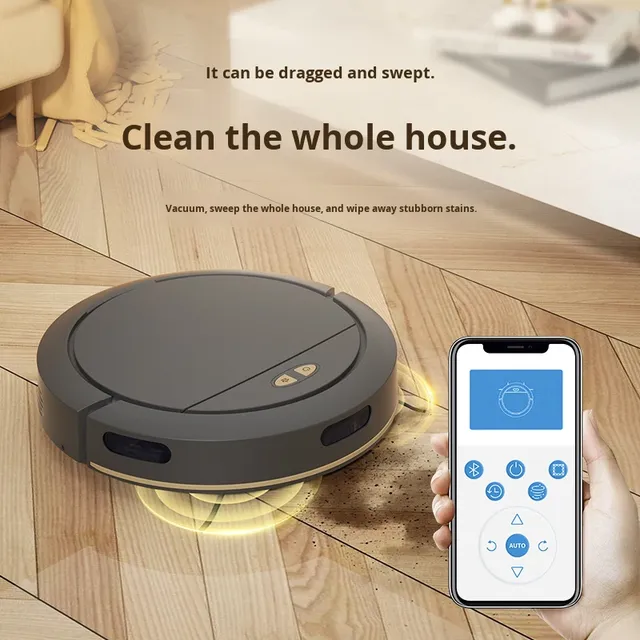 Fully Automatic Three-in-One Vacuum Mop & Floor Washer Sweeping Robot with Brush Motor for Home Use