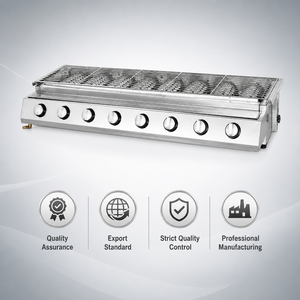 Parrilla de Gas Comercial de Ocho Quemadores para Barbacoa, Ideal para Brochetas, Filetes, Pollo, Salchichas, Restaurantes y Servicios de Catering - Product Image 6