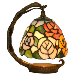 Abajur <span class=keywords><strong>tiffany</strong></span> original fait à la main vitrail arqué lampe de chevet bureau unique salon veilleuses lampes de table luxe - Product Image 1