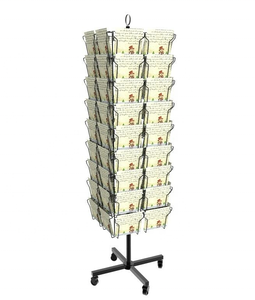 Wholesale Metal POS <strong>Display</strong> <strong>Rack</strong> for <strong>Greeting</strong> <strong>Cards</strong> Spinning Postcards Stand with <strong>Wire</strong> Pockets Premium <strong>Display</strong> <strong>Racks</strong> - Product Image 6