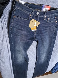 SEED CLUB <span class=keywords><strong>Levis</strong></span> 505 <span class=keywords><strong>Jean</strong></span> Bootcut Coupe Droite Taille Moyenne en Polyester/Coton pour Homme, Style Vintage Américain, Délavé Bleu - Product Image 3