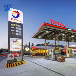 Segnale di pilone personalizzato per stazione di benzina con display a gas a led da 12 pollici primo cartello del pilone della stazione di servizio - Product Image 1