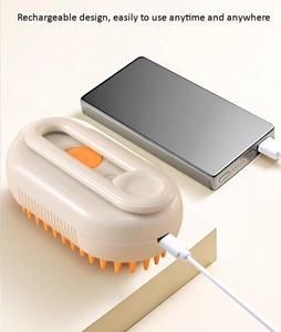 Brosse vapeur pliable autonettoyante en plastique pour toilettage d'animaux, éliminateur de poils, écologique, avec logo personnalisé, fabricant - Product Image 6