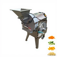 Commerciële elektrische groente- en fruitsnijder, snijmachine, roestvrij staal, multifunctionele tandwielmotor, 220/380V