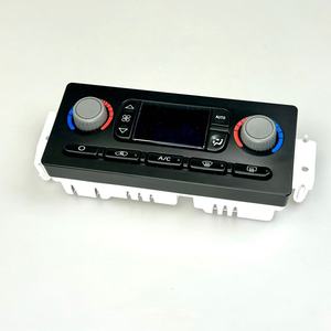 YF-1848 <b>Wall</b> Mounted HVAC Control <b>Panel</b> 238x87x67mm Electric Actuator Black ABS <b>Plastic</b> Contemporary Design - Product Image 2