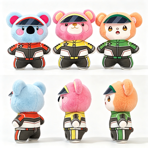 Peluche Ours Policier Super Doux et Adorable, Jouet de Lit Anti-Stress, Cadeau, 8 Pouces, Animaux en Peluche pour Enfants, Vente en Gros - Product Image 1