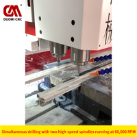 Machine de perçage à double broche CNC haute vitesse pour petits trous, perçage simultané à deux broches pour une efficacité de précision industrielle