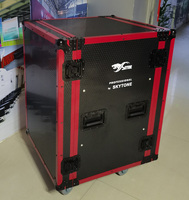 Boîtier de rack pour système audio 16U avec flight case, tiroir 2U, rack de mixage 4U, 3 couvercles, boîtier de rack pour amplificateur