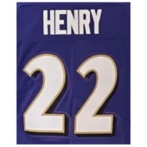 2024 Nieuw Aankomen Hoge Kwaliteit Raven #22 Derrick Henry Voetbalshirt