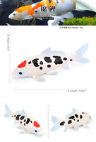 Vente en gros de figurines de simulation en PVC solide créature de la mer poisson doré figurines d'animaux jouets