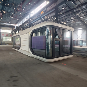 บ้านแคปซูลเคลื่อนที่แบบพับได้ ปี 2025 บ้านคอนเทนเนอร์ บ้านเคลื่อนที่ขนาดเล็ก พร้อมห้องครัว สำหรับขาย - Product Image 1