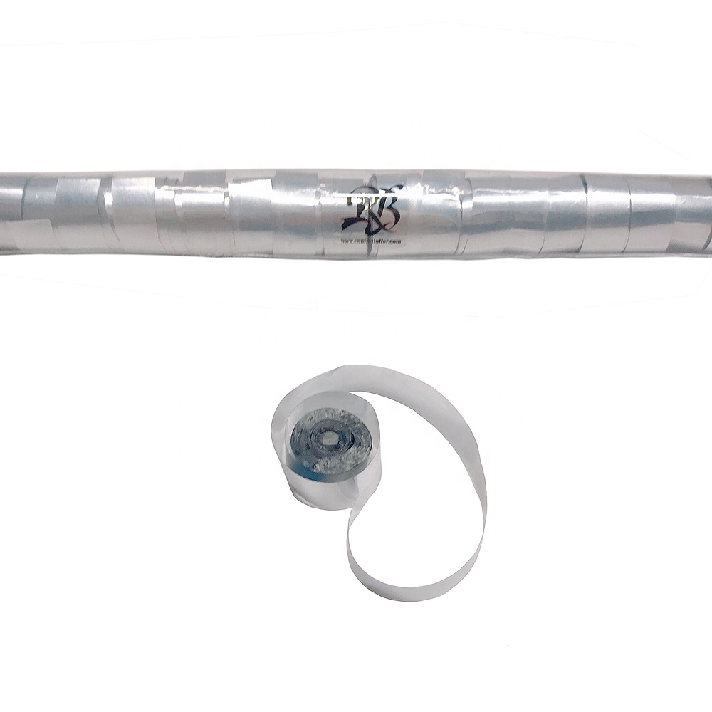 32 рулона цветных биоразлагаемых металлических фольгированных растяжек с конфетти для сцены FX