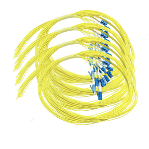 Caili LC UPC 0.9มม. 9/125โหมดเดียว1 Core SM SX สายเคเบิลใยแก้วนำแสง pigtail 1.5M FTTH TX - Product Image 1