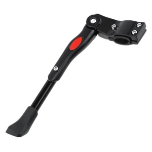 Béquille latérale pour vélo de montagne en alliage d'aluminium, longueur réglable de 32 à 40 cm, ajustement universel, noir et blanc - Product Image 1