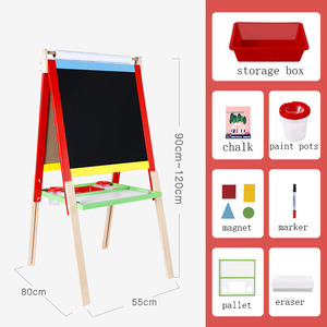 Ajustable de alta calidad niños de doble cara de madera arte <span class=keywords><strong>caballete</strong></span> - Product Image 5