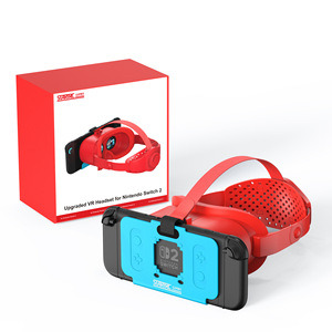 แว่นตา VR แบบสวมศีรษะสำหรับ Nintendo Switch 2อุปกรณ์3D ความละเอียดสูงวัสดุพลาสติก ABS สำหรับการเล่นเกม - Product Image 1