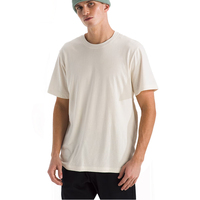 T-shirts à manches courtes pour hommes, coupe classique, logo personnalisé sur le col, couleur unie, décontracté, jersey 100% coton, streetwear, imprimé à l'écran