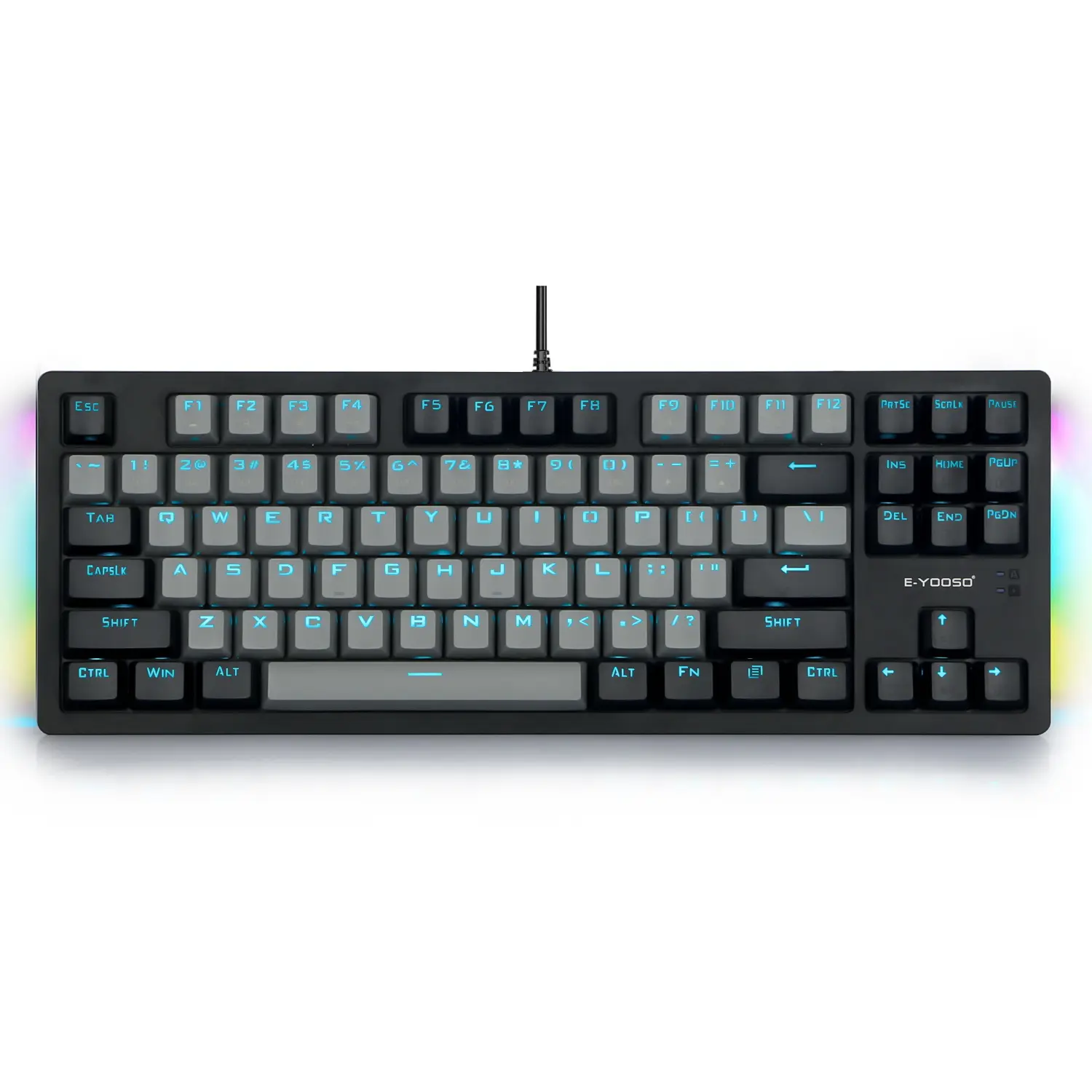 K620 grey black hot switch Blacklight 87 keys gaming Keyboards