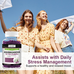 Suppléments en gros Boost Force Endurance Améliorer le système immunitaire Soutien surrénalien Ashwagandha Gummy - Product Image 4