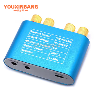 XY-KA15H <span class=keywords><strong>BT</strong></span> 5.0 10W/15W/20w立体声功放板移动控制应用12V/24v大功率数字放大器模块DC8-24V - Product Image 5