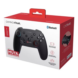 Manette de jeu mobile GXT 1246 Muta noire sans fil 2,4 GHz avec connexion USB, lumières RGB et prise casque - Product Image 2