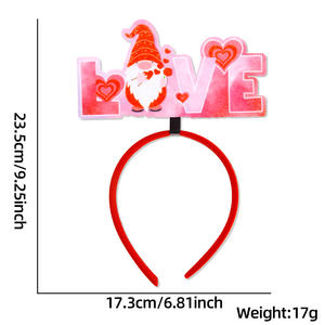 Diadema Romántica con Corazón Rojo para el Día de San Valentín, Accesorios para <span class=keywords><strong>Fotos</strong></span> de Fiesta, Decoración de Boda - Product Image 5