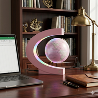 Globe terrestre rotatif lévitant LED de luxe avec veilleuse, certifié CE, gadget technologique pour les entreprises