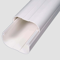 75*65mm/3 "jusqu'à 3 hp 90 ° degré coude plat PVC tuyau mur coin décoratif climatiseur couverture tuyaux