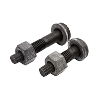 Boulons de cisaillement à tête champignon en acier au carbone noir, classe 10.9/12.9 - Boulons à torsion TC à contrôle de tension pour une construction sécurisée