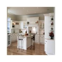 Meuble de cuisine modulaire architectural, armoire de rangement intelligente et élégante en panneau mélaminé pour la maison